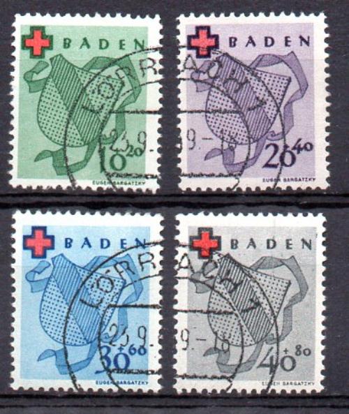 Baden Nº Michel 42A/45A (o)